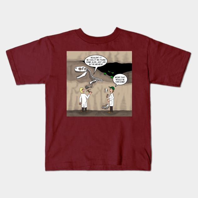 Exciting Archeology Kids T-Shirt by OutToLunch